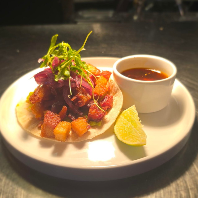 Pork Belly Taco.