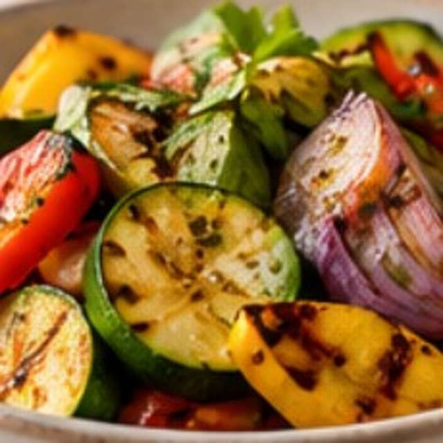 Grilled veggies.